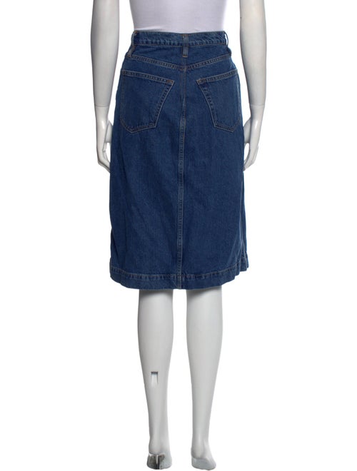 FRAME Distressed Accents Knee-Length Skirt