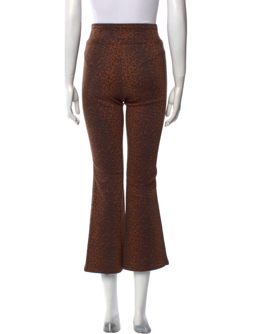 FRAME Animal Print Wide Leg Pants