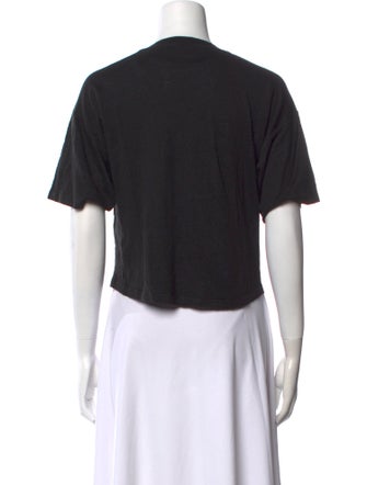 FRAME Linen V-Neck Crop Top