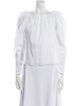 FRAME Off-The-Shoulder Three-Quarter Sleeve Blouse