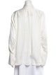 FRAME Silk Long Sleeve Button-Up Top
