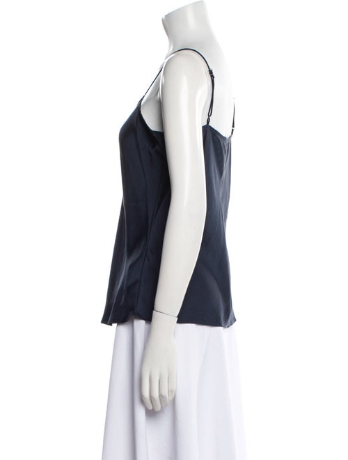 FRAME Silk Scoop Neck Top