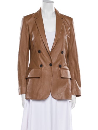 FRAME Leather Blazer