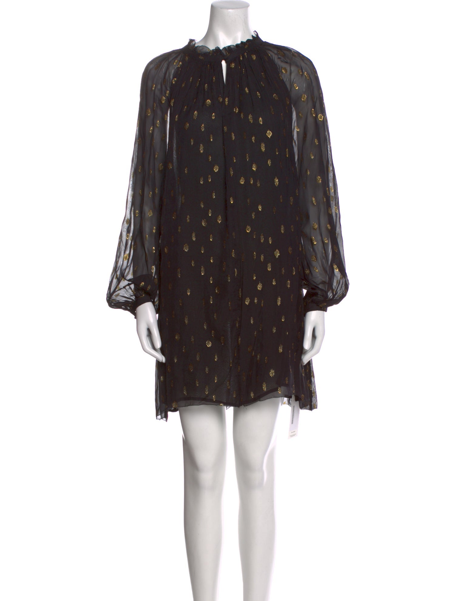 FRAME Polka Dot Print Mini Dress