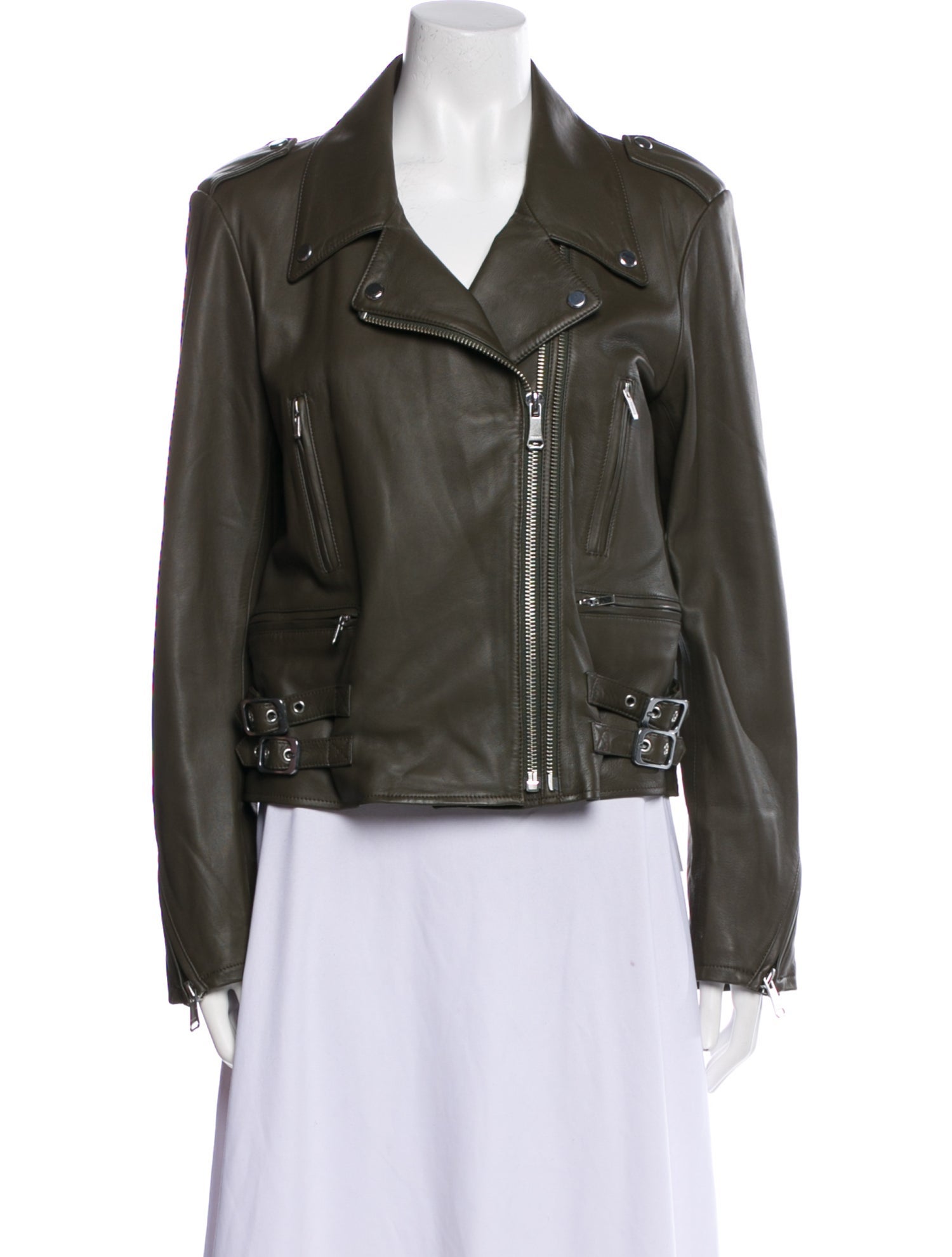 FRAME Leather Biker Jacket