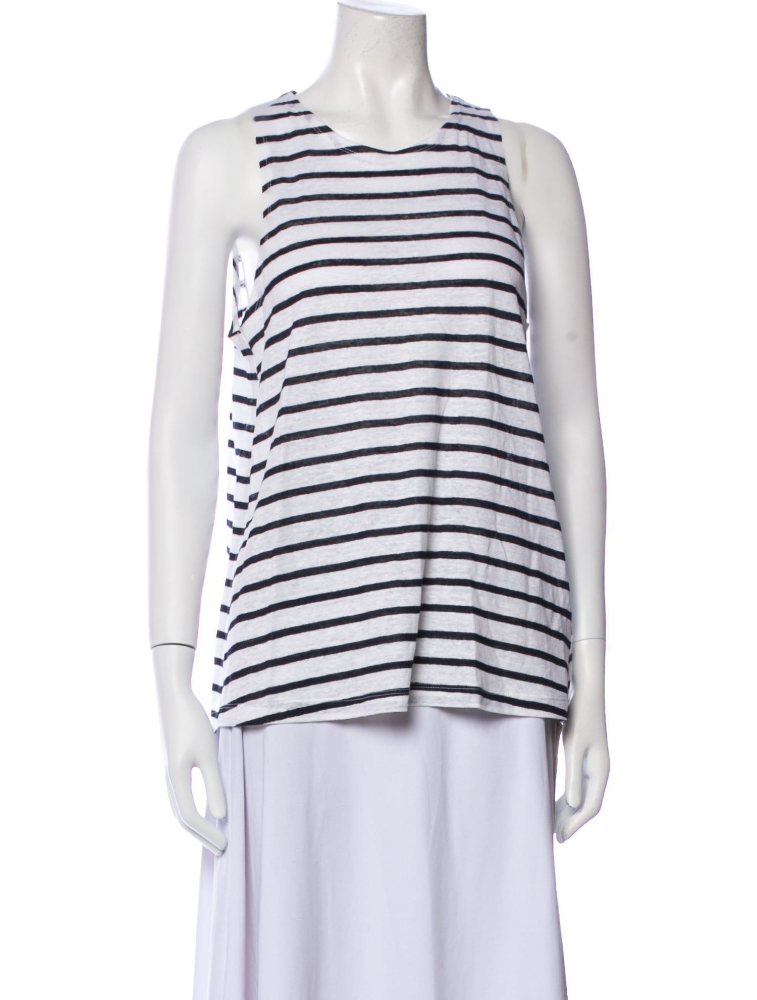 FRAME Linen Striped Top
