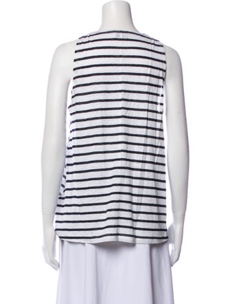 FRAME Linen Striped Top