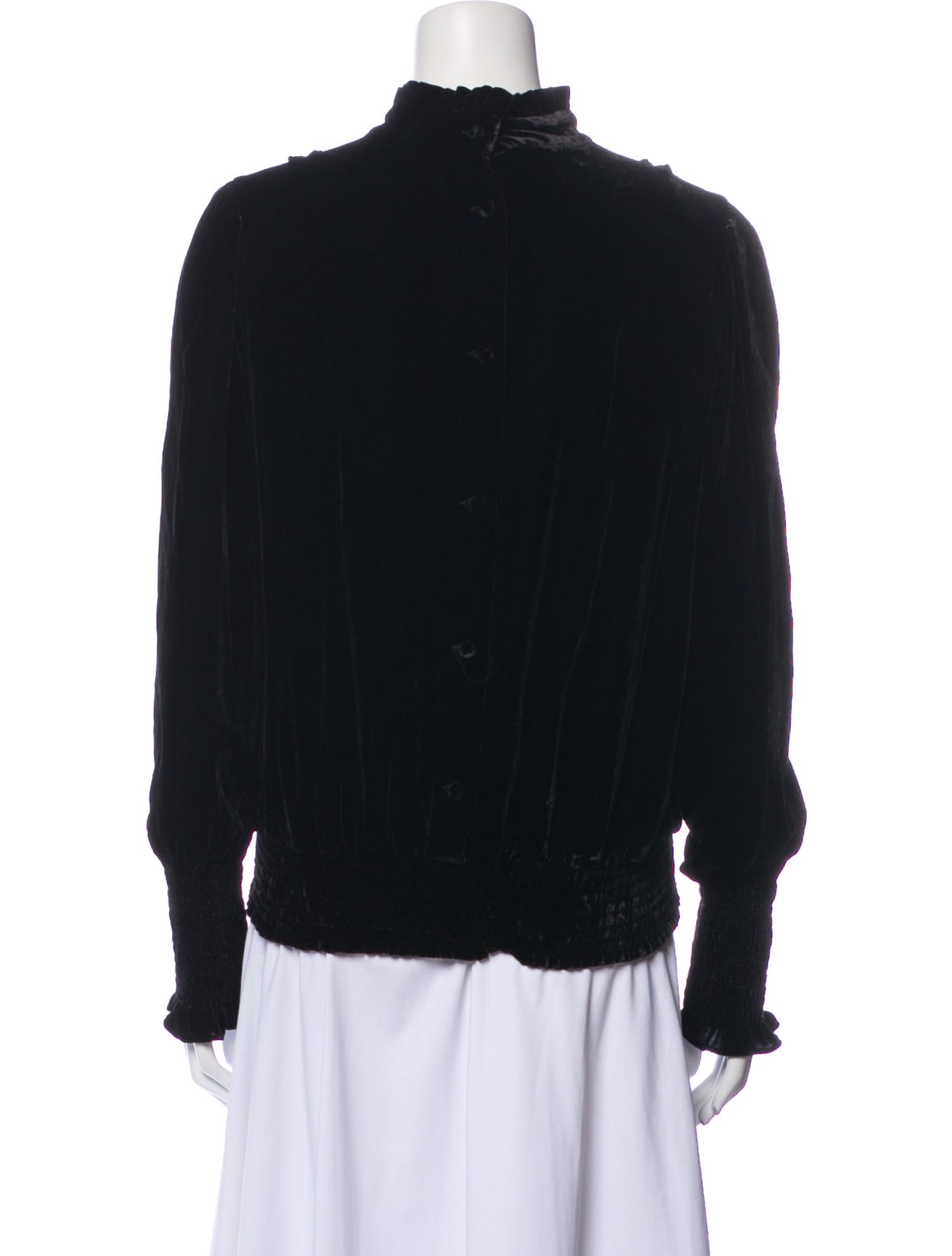 FRAME Mock Neck Long Sleeve Sweatshirt