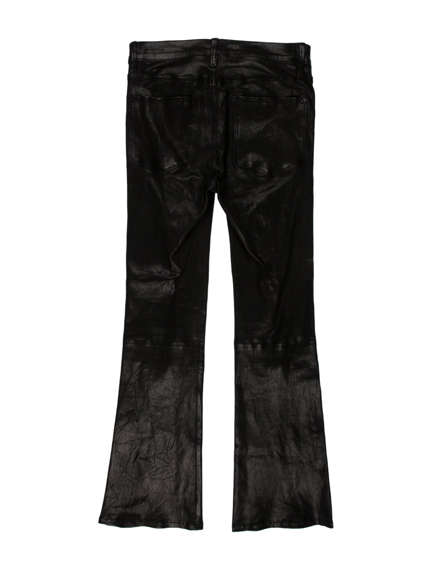 FRAME Lamb Leather Straight Leg Pants