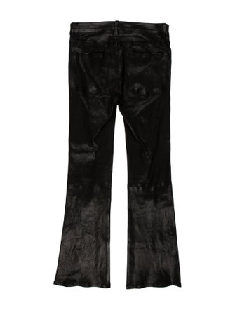 FRAME Lamb Leather Straight Leg Pants