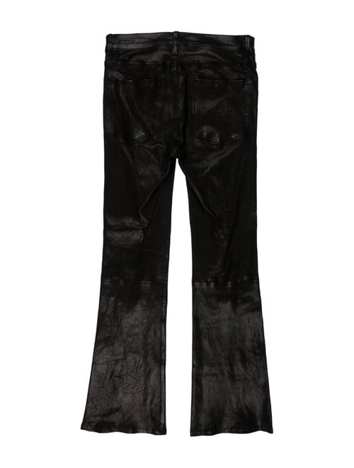 FRAME Lamb Leather Straight Leg Pants