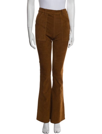 FRAME Lamb Leather Wide Leg Pants