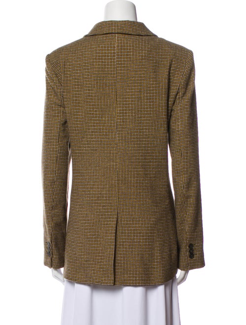 FRAME Wool Plaid Print Blazer