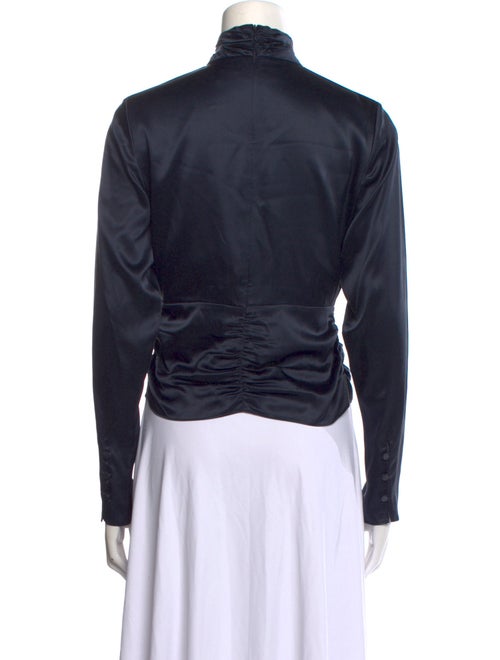 FRAME Silk Mock Neck Sweatshirt