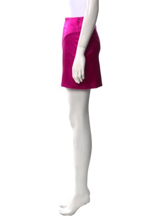 FRAME Raw-Edge Trim Mini Skirt