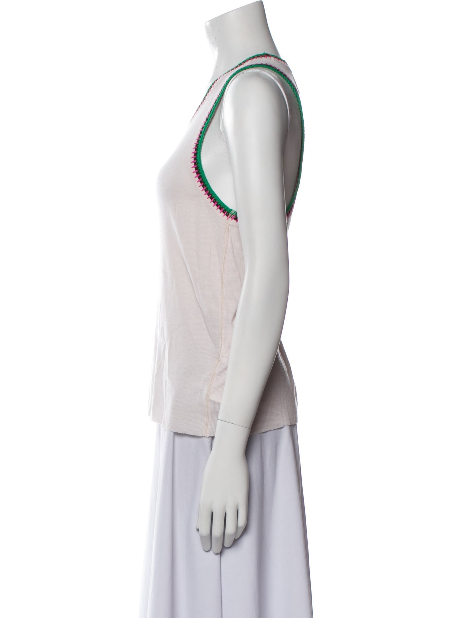 FRAME Scoop Neck Sleeveless Top