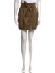 FRAME Lamb Leather Mini Skirt