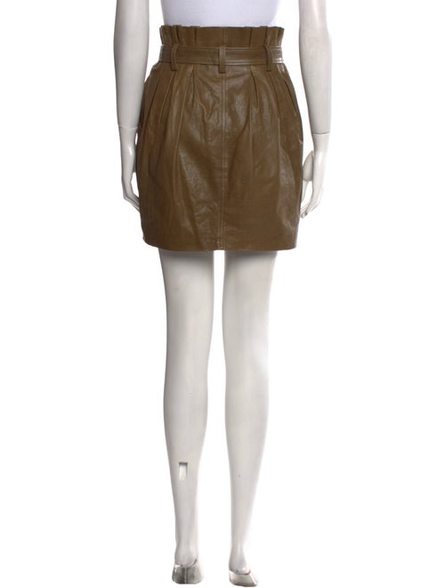 FRAME Lamb Leather Mini Skirt