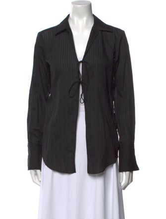 FRAME Long Sleeve Button-Up Top