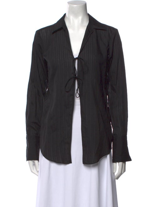 FRAME Long Sleeve Button-Up Top