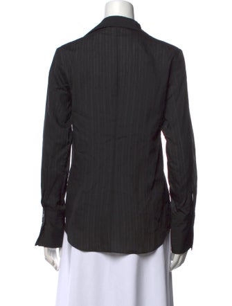 FRAME Long Sleeve Button-Up Top