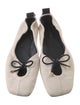FRAME Canvas Bow Accents Ballet Flats