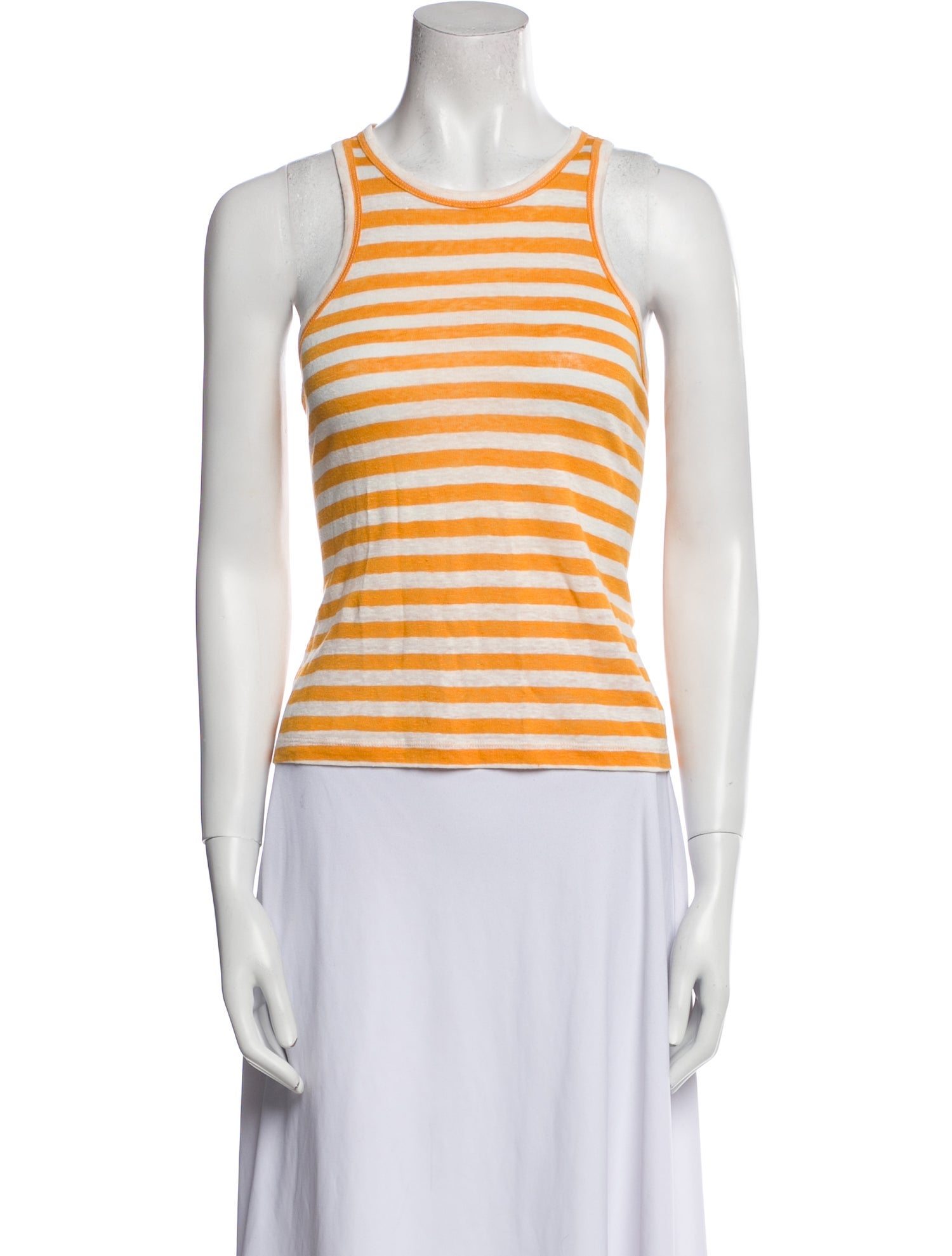 FRAME Striped Scoop Neck Top w/ Tags