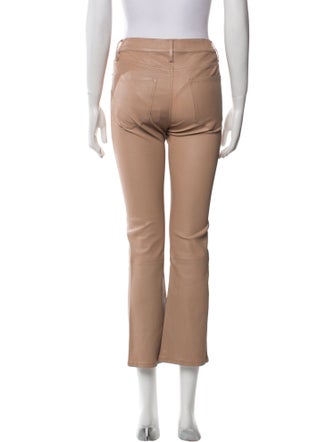 FRAME Lamb Leather Straight Leg Pants