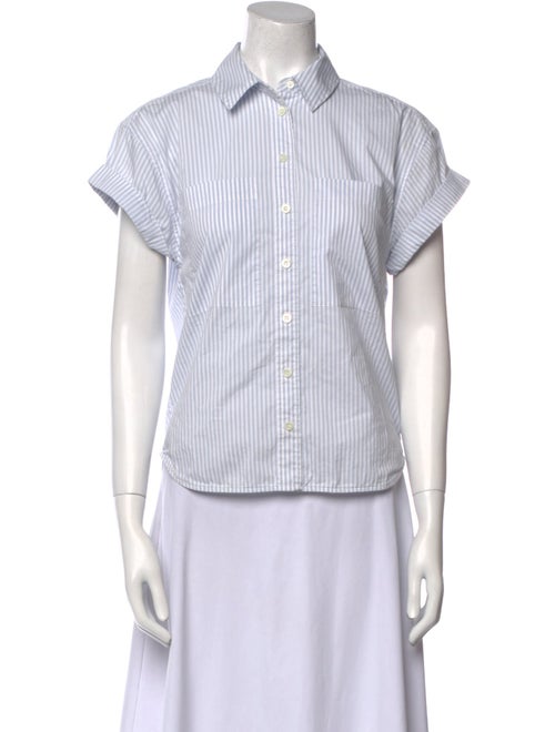 FRAME Short Sleeve Button-Up Top