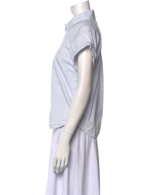 FRAME Short Sleeve Button-Up Top