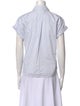 FRAME Short Sleeve Button-Up Top