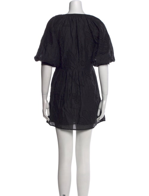 FRAME V-Neck Mini Dress