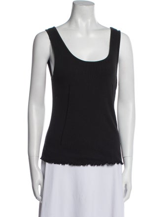 FRAME Scoop Neck Sleeveless Top