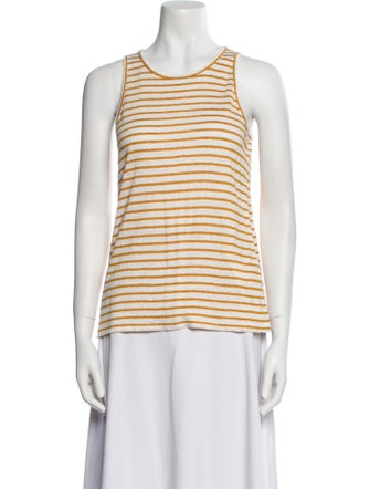 FRAME Linen Striped Top