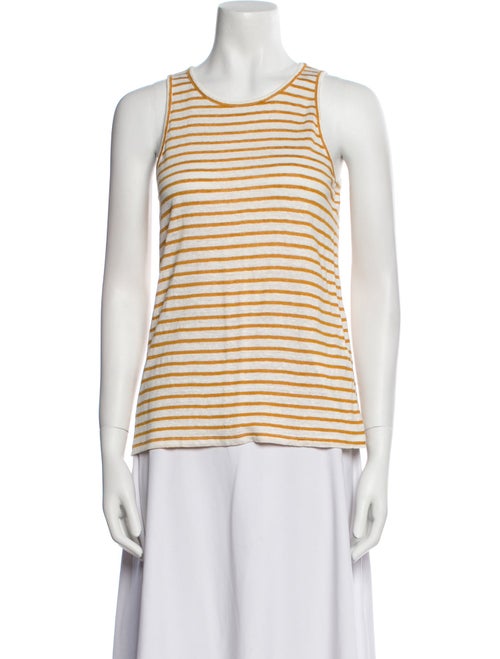FRAME Linen Striped Top