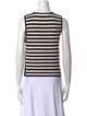 FRAME Striped Crew Neck Top
