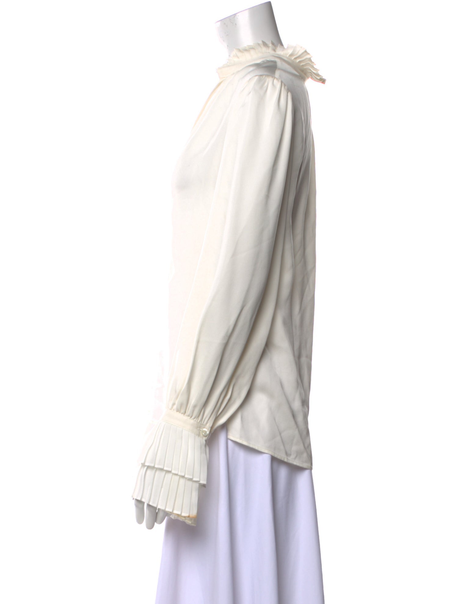 FRAME Silk V-Neck Blouse