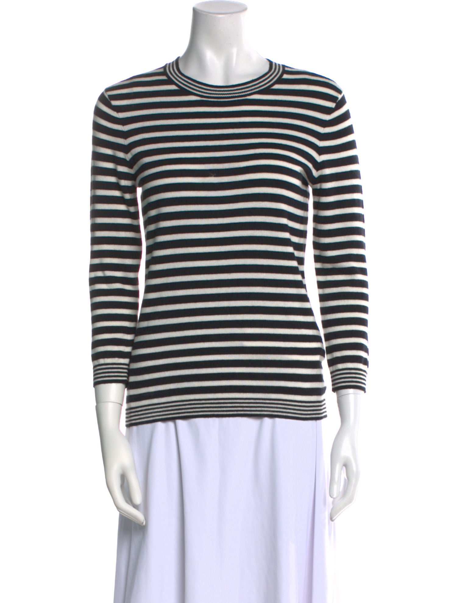 FRAME Striped Crew Neck Sweater