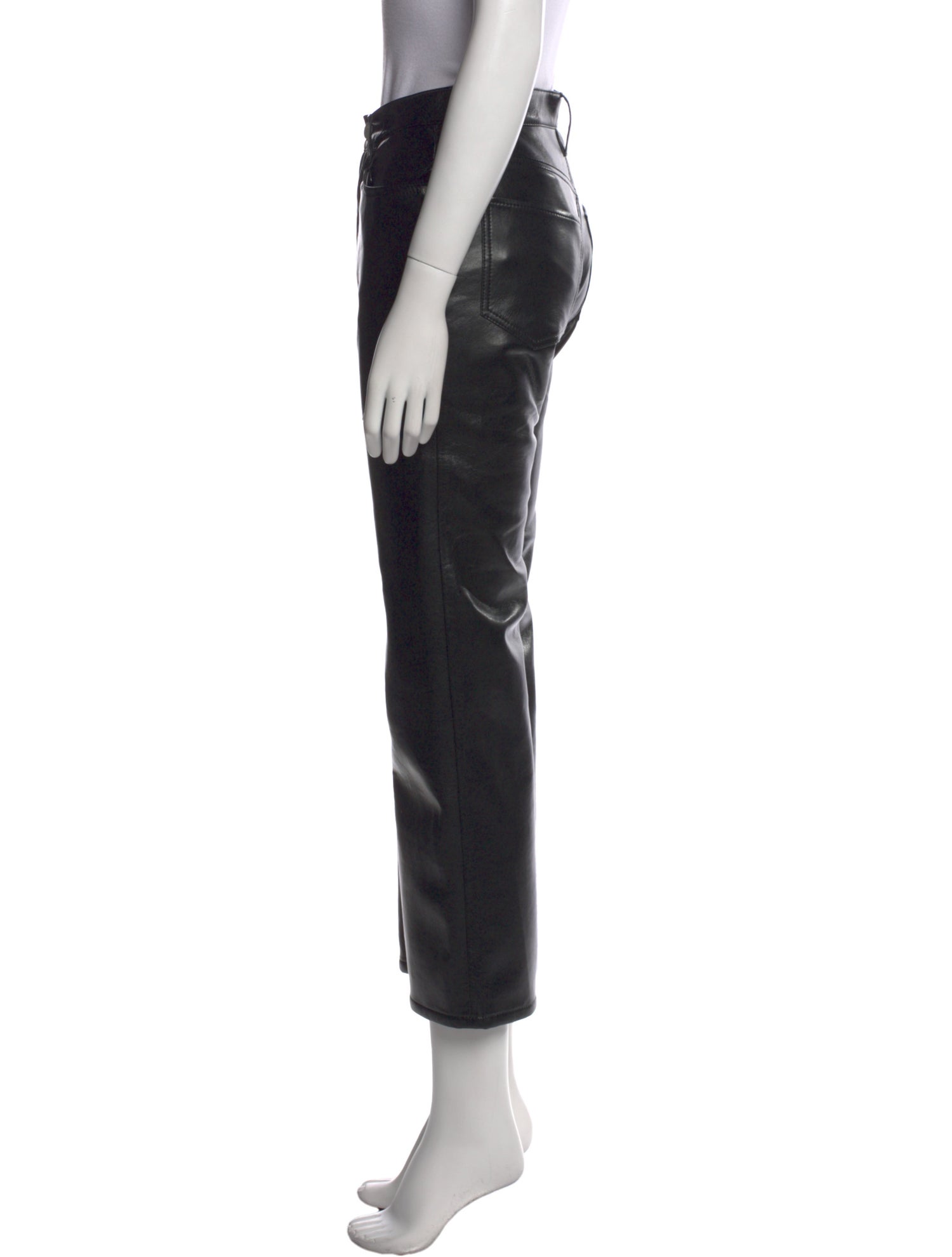 FRAME Leather Straight Leg Pants w/ Tags