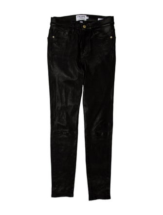 FRAME Lamb Leather Skinny Leg Pants