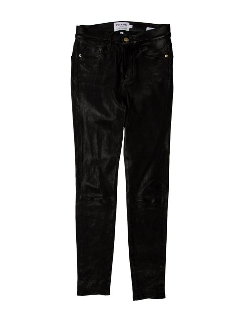 FRAME Lamb Leather Skinny Leg Pants