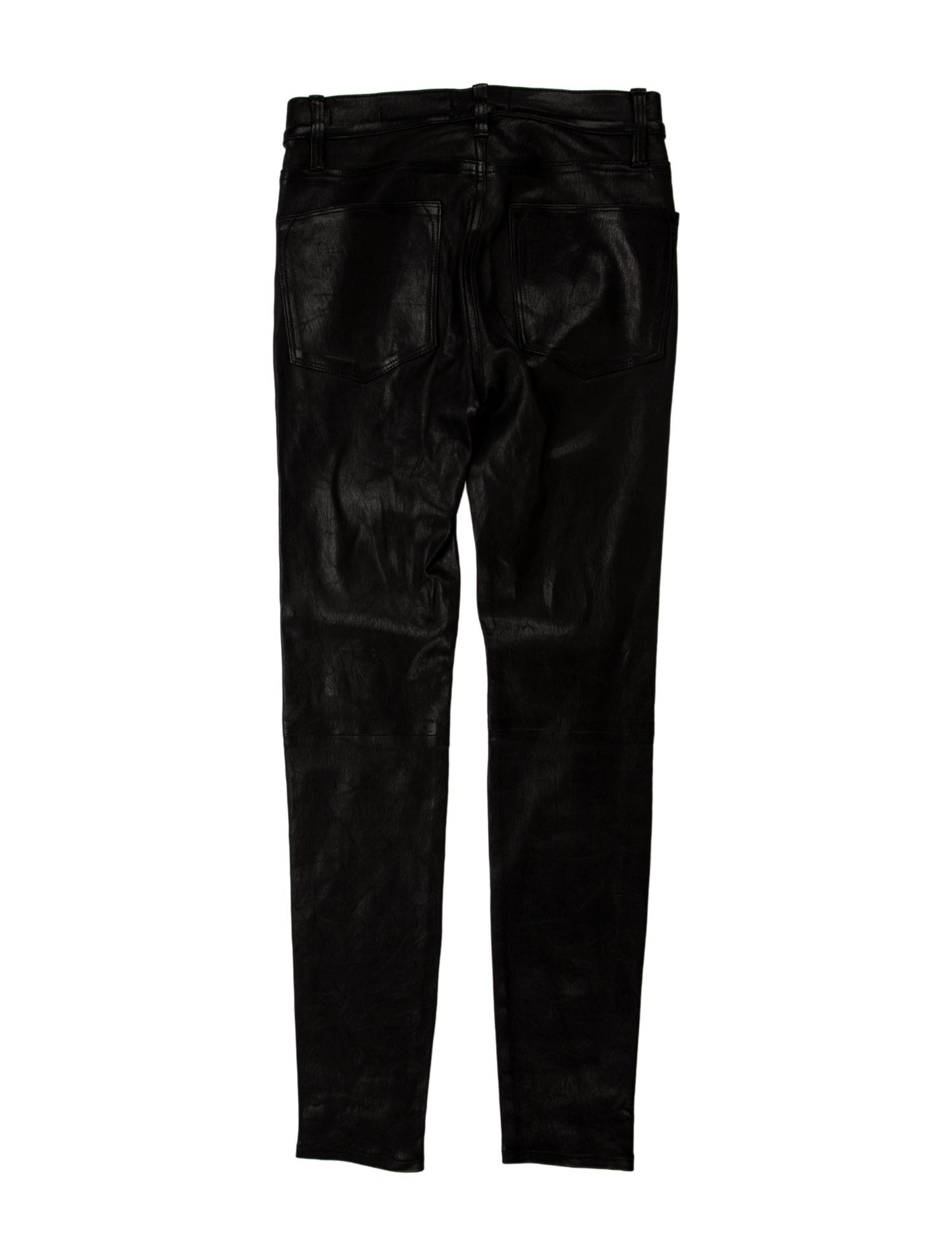 FRAME Lamb Leather Skinny Leg Pants