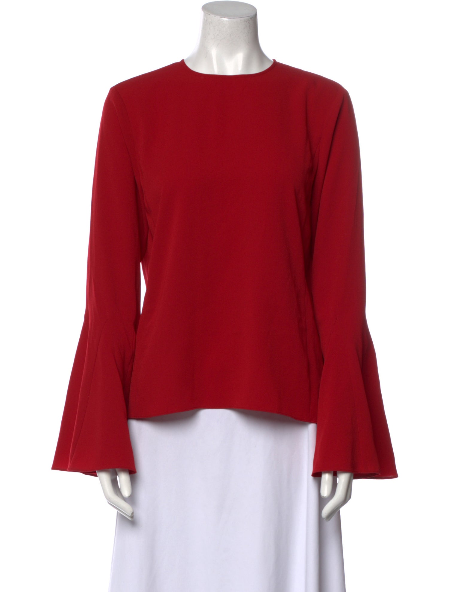 FRAME Crew Neck Long Sleeve Blouse