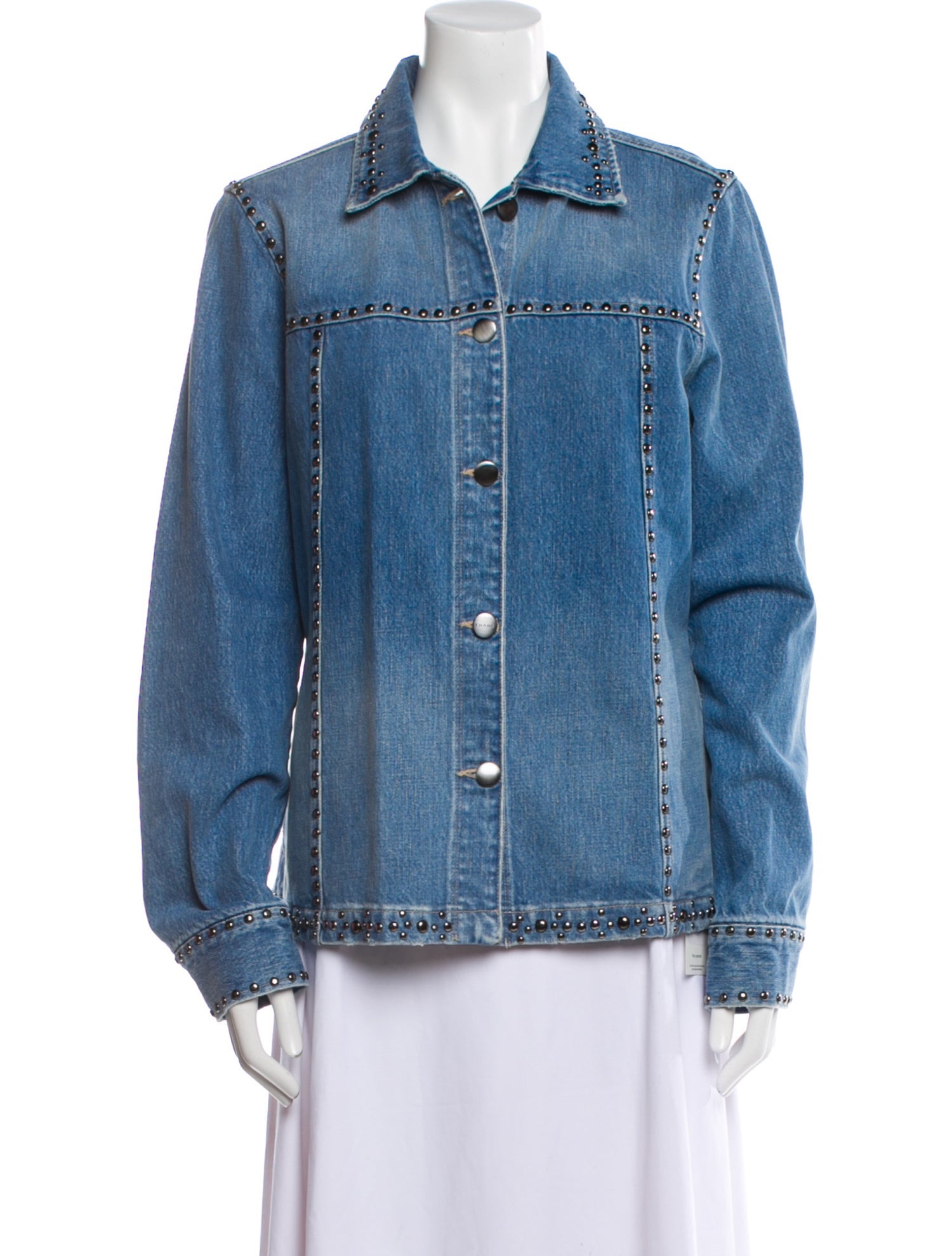 FRAME Printed Denim Jacket w/ Tags