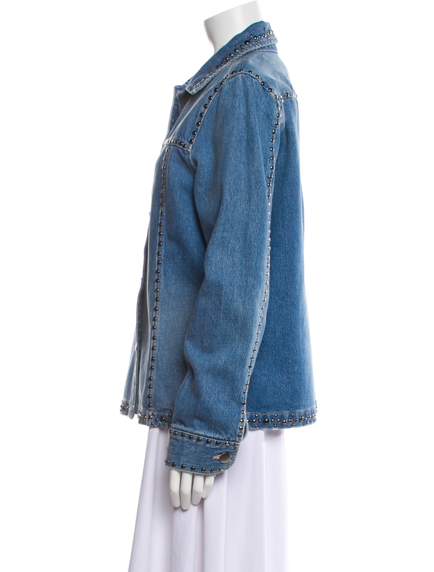 FRAME Printed Denim Jacket w/ Tags