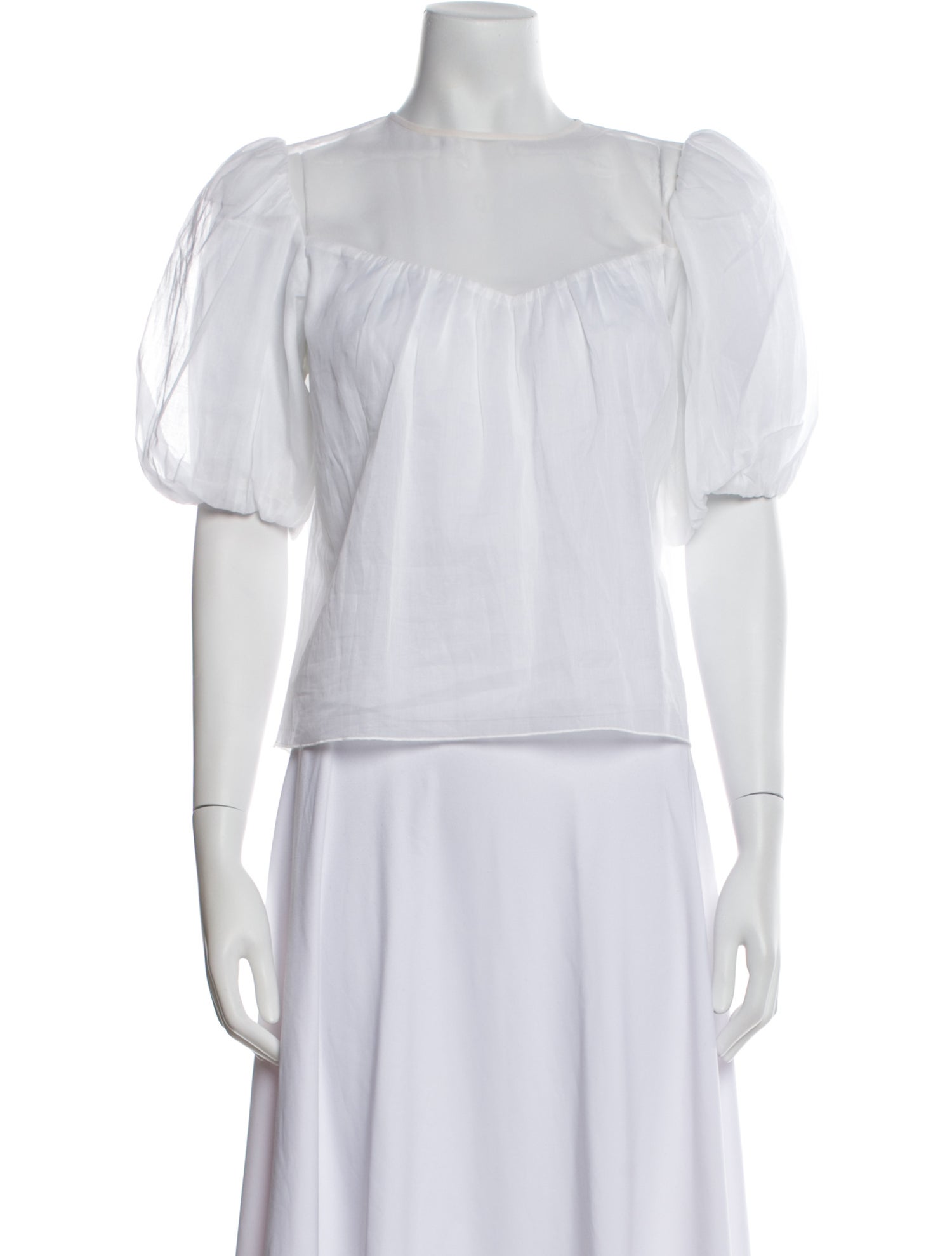 FRAME Bateau Neckline Short Sleeve Blouse