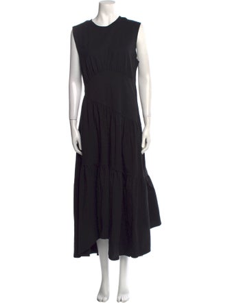 FRAME Crew Neck Long Dress