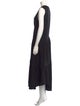 FRAME Crew Neck Long Dress