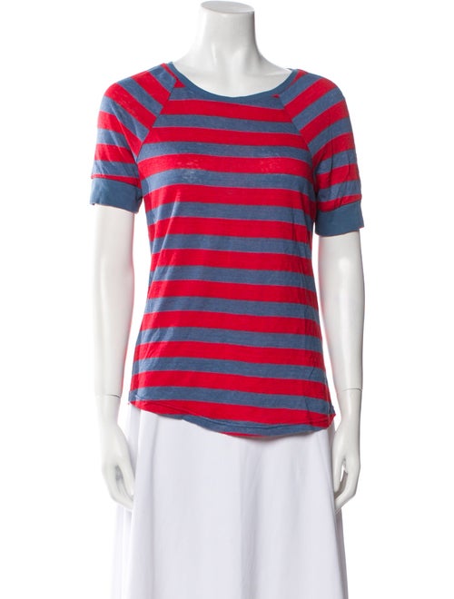 FRAME Linen Striped T-Shirt
