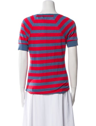 FRAME Linen Striped T-Shirt